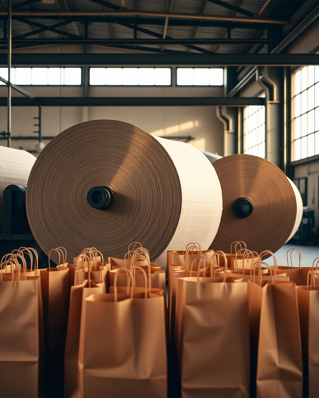 Bobinas de papel kraft